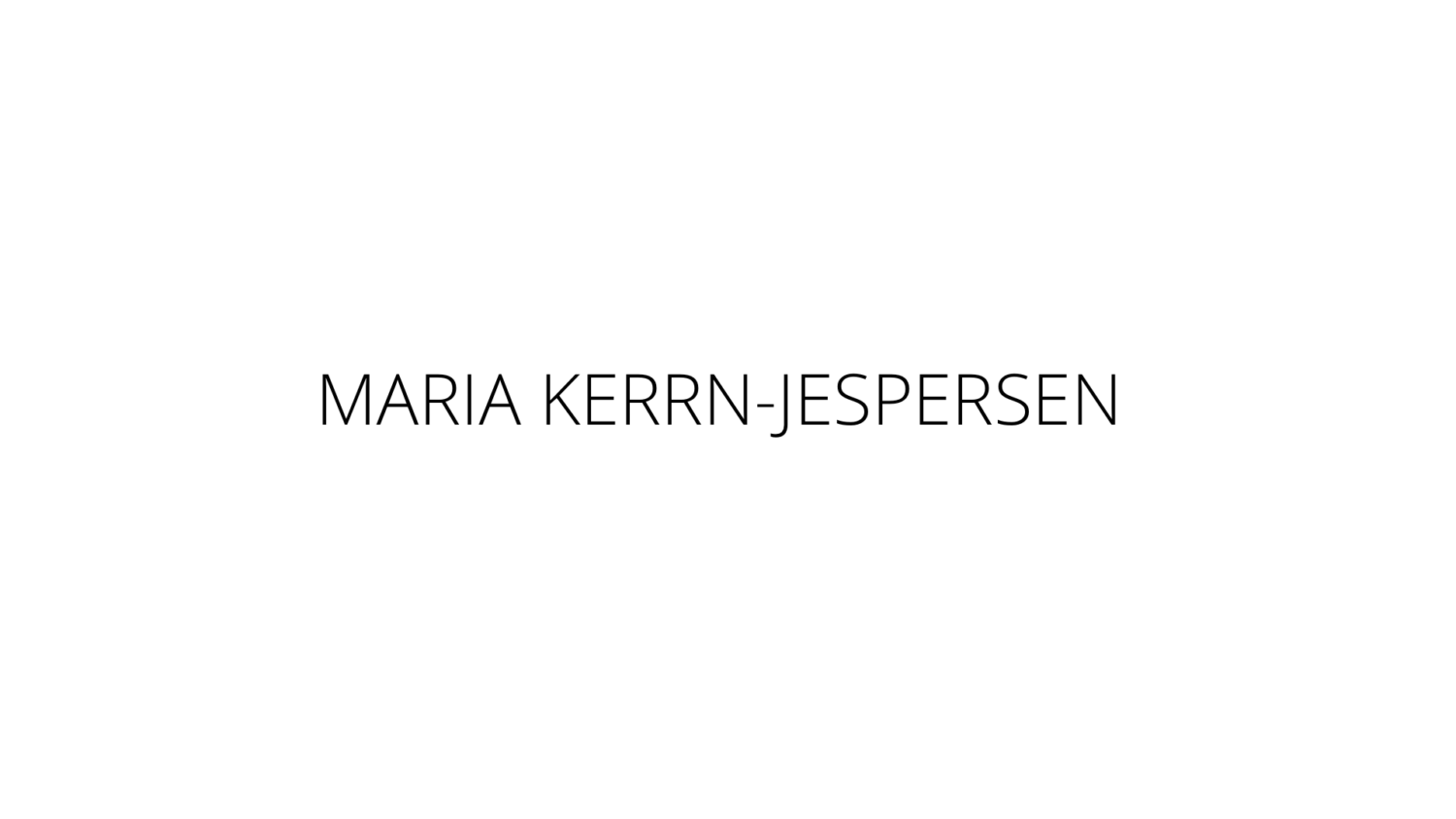 Maria Kerrn-Jespersen logo